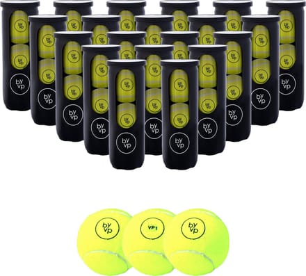 By-VP Padel Ballen - VP1 Basic - 60 Stuks - 20 Blikken - Padelballen - Robin van Persie