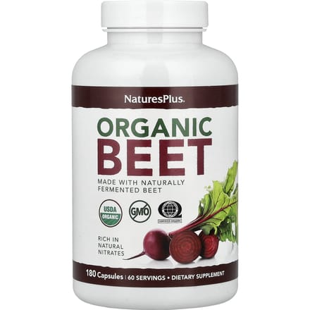 NaturesPlus Biologische Bieten, 180 Capsules (666mg per capsule)