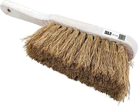 DULA Handveger - Stoffer van kokos haren - Hout - 30 cm - Voor binnen en buiten