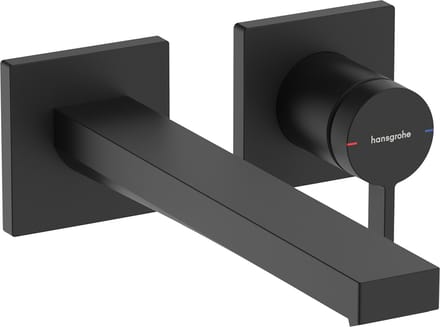 hansgrohe Tecturis E Eéngreeps - Inbouw Wastafelkraan - voor wandmontage - 22,5 cm uitloop - Mat Zwart