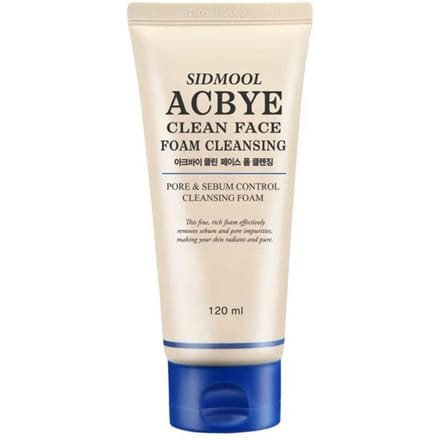 SIDMOOL Acbye Clean Mousse Nettoyante Visage 120 ml 1 PCS white