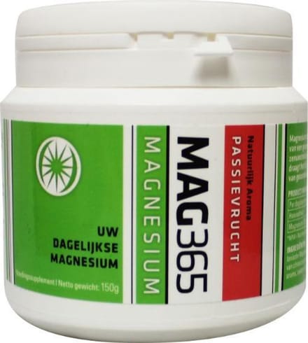 Mag365 Magnesium Poeder + Passievrucht & Citroenzuur 150 gr