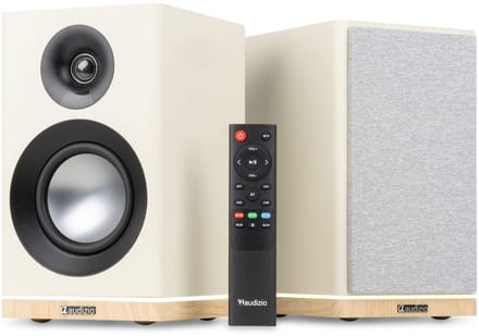 HiFi speakers - Audizio KS12 - Actieve speakerset - HDMI en Bluetooth - Ambient light - 80W - Crème