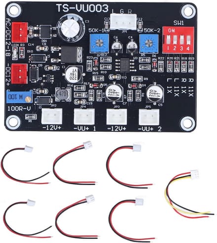 Instelbare VU Meter Driver Board voor Audio Level Versterker - Achtergrondverlichting Module voor Studio en Home Audio
