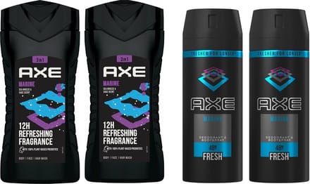 AXE Marine SET Douchegel & Deo Spray 2+2