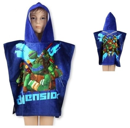 Ninja Turtles - Poncho - Badponcho - 55x110cm - Katoen - Capuchon
