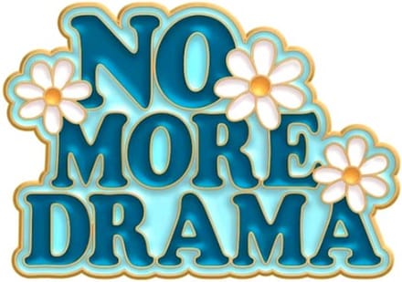 Pin Broche - enamel pin - kledingspeld - No drama