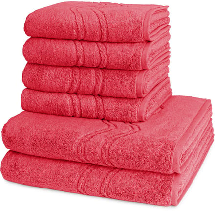 Ross Dames en Heren 4 X handdoek 2 X douchedoek - per set Cashmere feeling