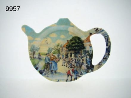Geharo theetipje Aap Noot Mies vertelselplaat – Melamine – 13 cm
