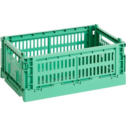 HAY Colour Crate mand S gerecycled - dark mint