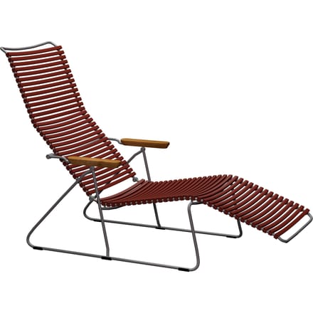 HOUE - Click Sunlounger ligstoel - Paprika - rood