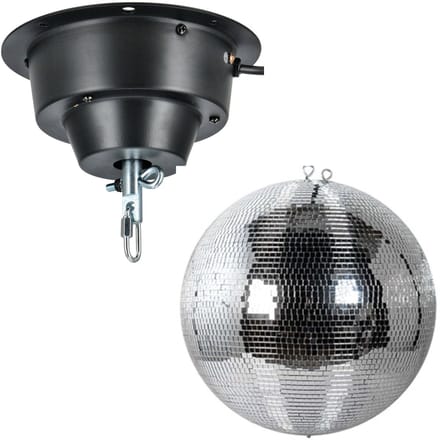 Spiegelbol 50 cm met motor - Ayra DanceFX MB50-5x5 - Multikleur