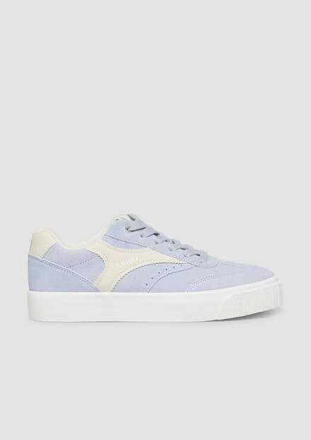 s.Oliver - female - Leren sneaker met plateauzool