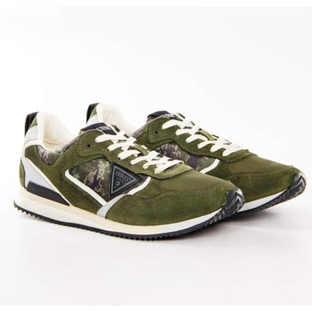 Guess Heren Schwarz Logo Dreieck-sneaker