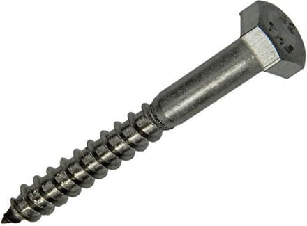 Mack HOUTDRAADBOUT ROESTVRIJSTAAL 4 ST 6 X 50 MM