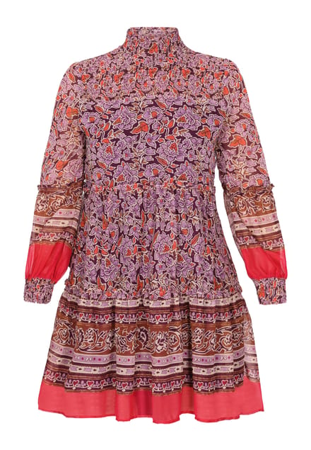 usha jurk vrouwen paars