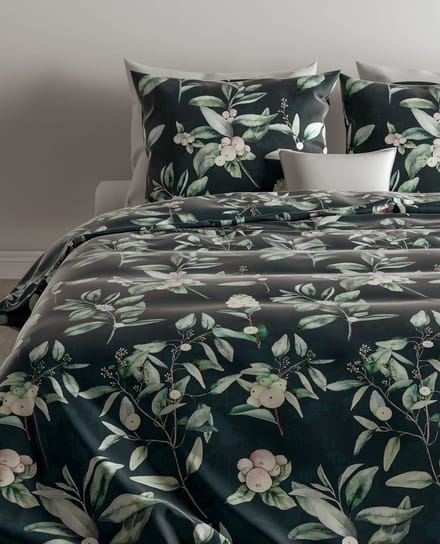 Zo! Home Matera Dekbedovertrek - Flanel - Lits-jumeaux - 240x200/220 cm - Green