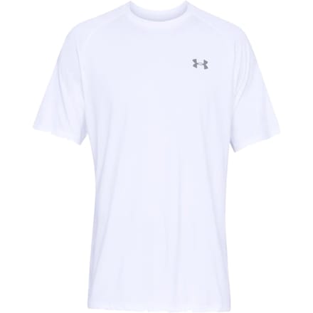 Under Armour UA Tech 2.0 SS Tee-WHT Heren Sportshirt - Wit - Overcast Grijs