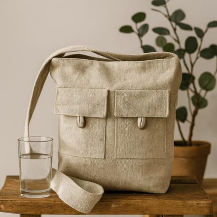 Natural Tones Two Pocket Bags - Natural - Medium