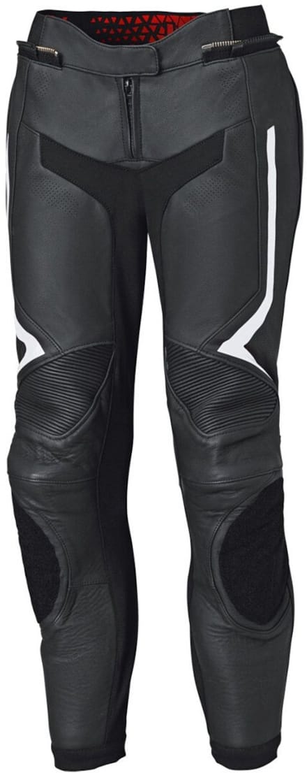 Held Street Rocket 4 Dames Zwart Wit Leren Motorbroek - Broek