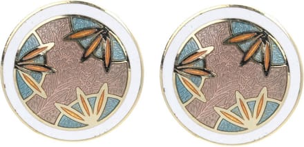 Behave - Oorclips dames - wit en bruin - 2,5 cm