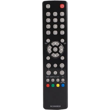 Télécommande de remplacement noire pour téléviseur TCL RC3000E02 black