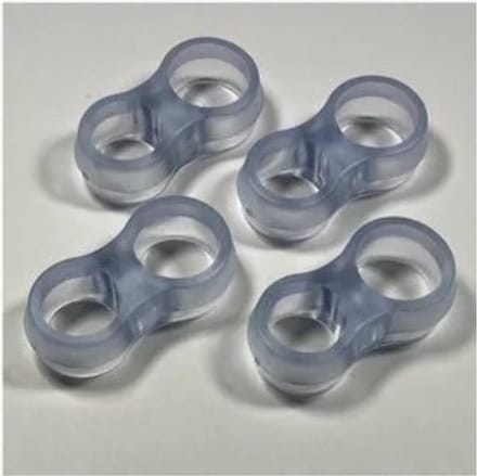 Knaak Deurklink Buffers - Transparant - Muurbeschermers - Flexibele Deurstoppers - Set van 4