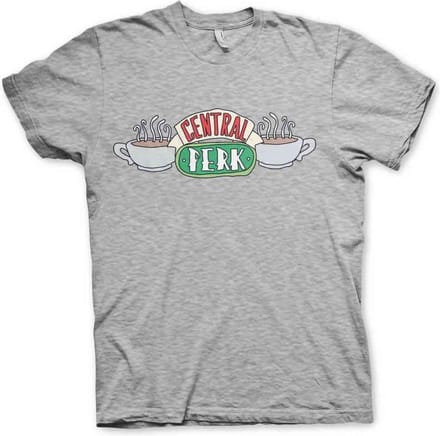 Friends Heren Tshirt -S- Central Perk Grijs