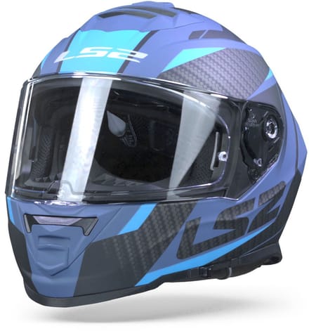 LS2 Helm Storm Racer FF800 mat blauw maat XXL