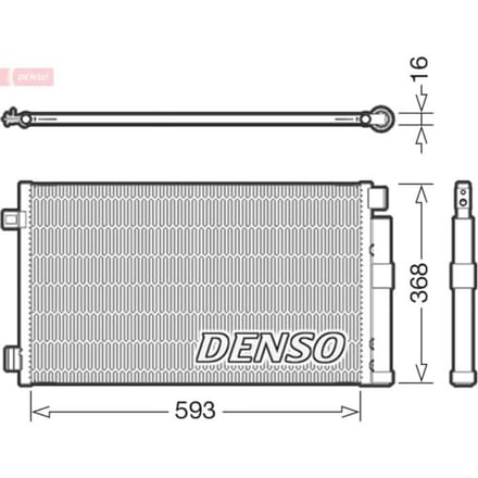 Condensator, airconditioning DENSO DCN09147