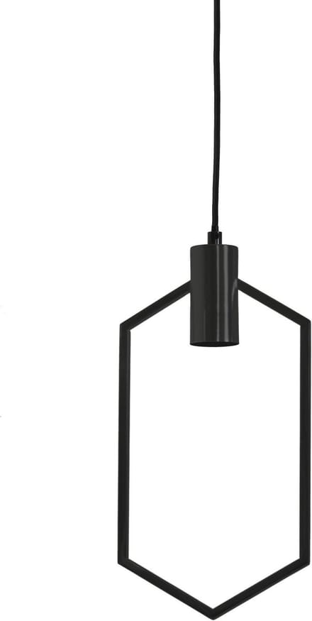 Light & Living Aina - Hanglamp - Zwart - 38,5x20cm