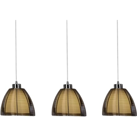 Brilliant Hanglamp Relax, brons met drie lampjes