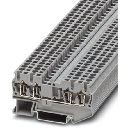 Phoenix Contact 3031306 Doorgangsserieklem 5.2 mm Spanveer Grijs 50 stuk(s) Piece
