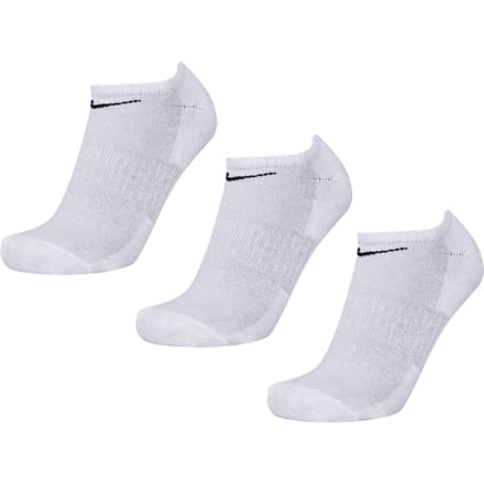 Nike Everyday Cushioned No Show 3 Pack Sokken Unisex - Wit - Maat 34 - 37.5 - Katoen