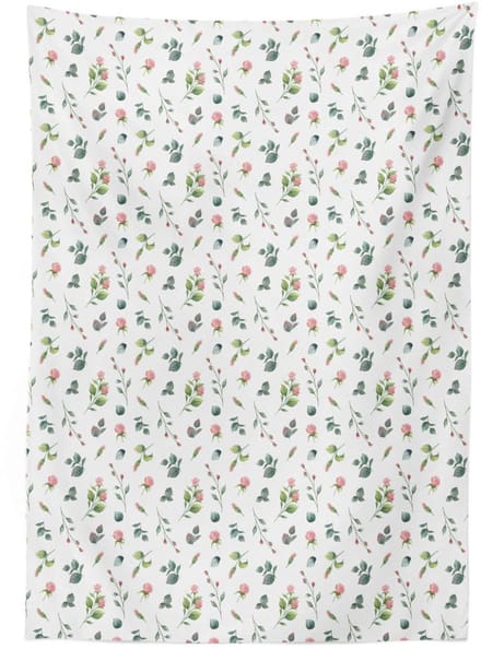ABAKUHAUS Tafelkleed Blush-rozen – satijn 140x170 cm – Binnen/buiten