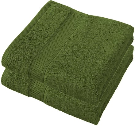 De Witte Lietaer Handdoek Stephanie Cactus - Set 2 stuks - 50 x 100 cm - Groen - Katoen