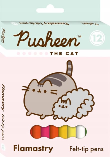 Bambino Pusheen Stiften Set - 12 Levendige Kleuren