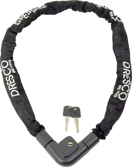 Dresco Kettingslot 120 cm - Zwart