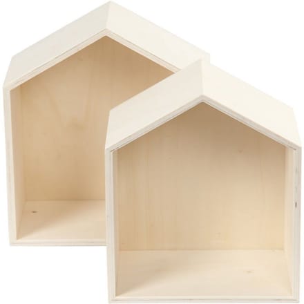 Showdozen, h: 22,5+25 cm, b: 19,5+22,5 cm, 2 stuks, triplex
