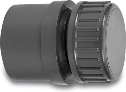 VDL Eindset PVC-U 40/50 mm x 1 1/4" lijmmof/spie 10bar grijs