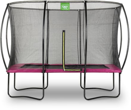 EXIT Silhouette Trampoline 214x305cm - Op Poten - Rechthoekig - Trampoline Buiten - Voor Kinderen - Roze
