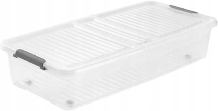 Onderbedbak 'leo', 33 liter, transparant