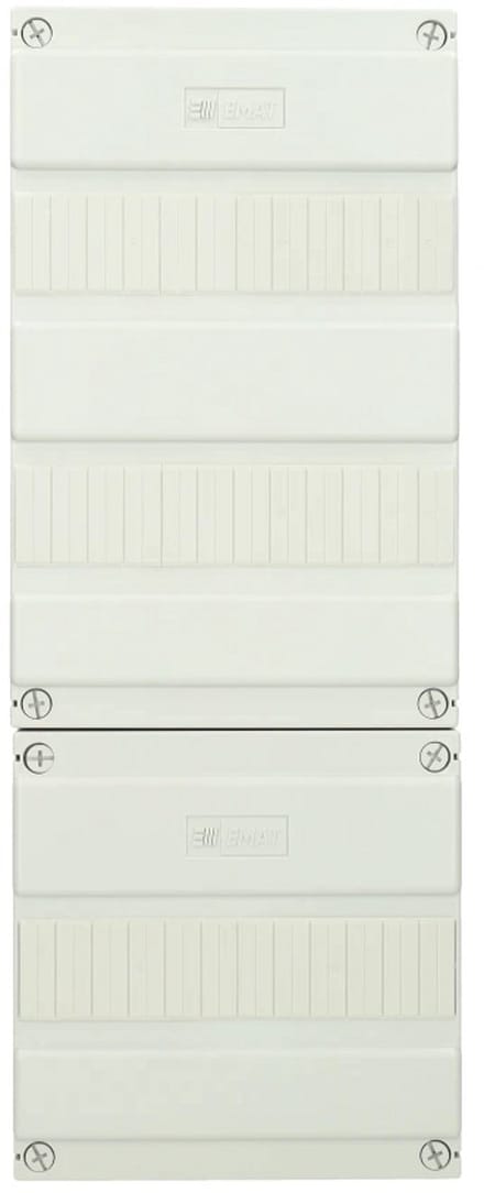 EMAT lege groepenkast 3-rijen 36 modules 220x585mm - wit (85260103)