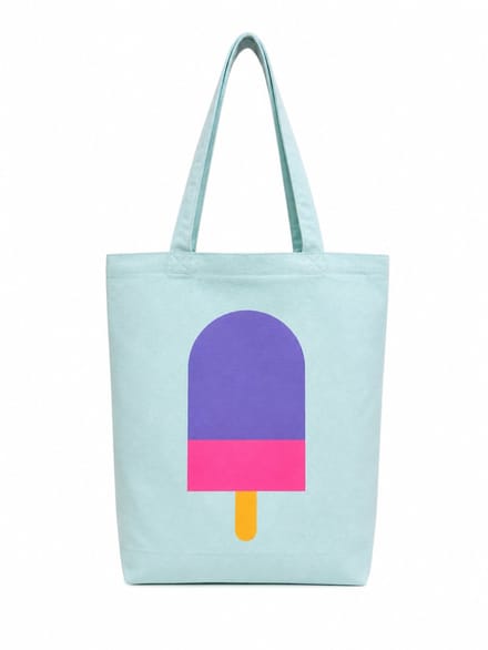 ENGEL. Tote bag Mint Sparkle - 50x40x14cm