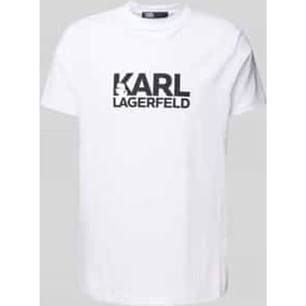 T-shirt met labelprint