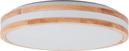 Brilliant Houten plafonnière Laskos Ø 38cm - G99525/75