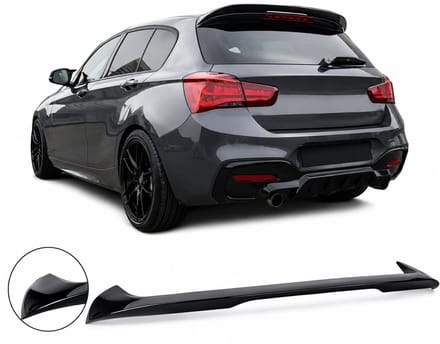 Dakspoiler geschikt voor BMW F20/F21 (2015+) – Glans Zwart