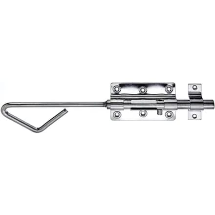 Alberts Stanggrendel Met Bevestigd Tegenstuk - Rvs - 320x15,5 Mm