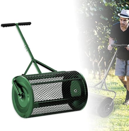 Compost Strooier - Gazon Strooier - Gazon Onderhoud - Zijdelingse Klemmen - 40x60cm - Groen