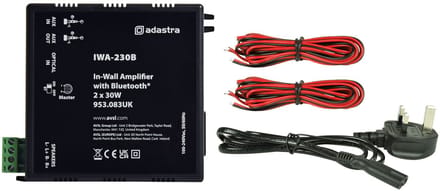 Adastra IWA230B inbouwversterker 2x 30W bluetooth 5.0
